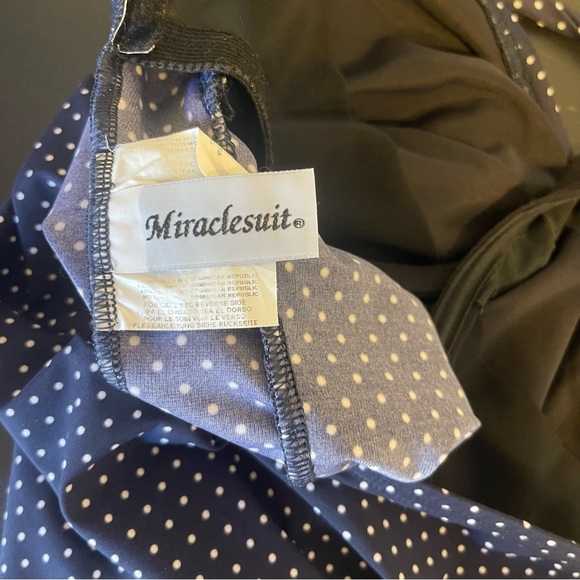 Miraclesuit Vintage Style Halter Polka Dot Swimsuit - Picture 3 of 7